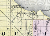 1873 Map of Presque Isle County Michigan