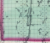 1873 Map of Otsego County Michigan