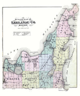 1881 Map of Leelanau County Michigan