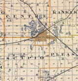 1876 Map of La Porte County Indiana