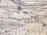 1876 Map of Lake County Indiana Crown Point