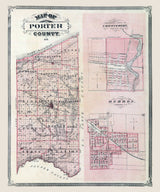 1876 Map of Porter County Indiana