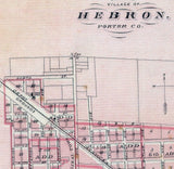 1876 Map of Porter County Indiana