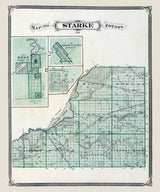 1876 Map of Starke County Indiana
