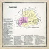 1873 Map of East Caln Township Chester County Pennsylvania