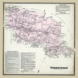 1873 Map of Tredyffrin Township Chester County Pennsylvania
