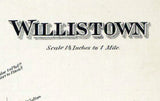 1873 Map of Willistown Township Chester County Pennsylvania