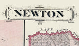 1876 Map of Newton County Indiana