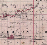 1876 Map of Newton County Indiana