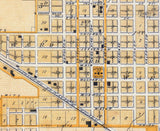1876 Map of Valparaiso Indiana