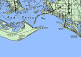 1980 Map of Lee County Florida Fort Myers