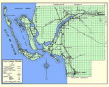 1935 Map of Lee County Florida Fort Myers