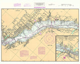 1996 Nautical Chart of Caloosahatchee River Fort Myers Florida