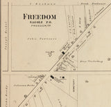 1889 Map of Buchanan Township Outagamie County Wisconsin