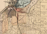 1889 Map of Buchanan Township Outagamie County Wisconsin