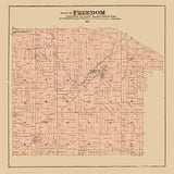 1889 Map of Freedom Township Outagamie County Wisconsin