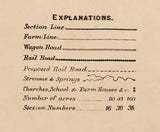 1889 Map of Kaukauna Township Outagamie County Wisconsin