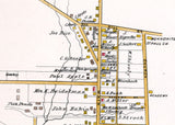 1891 Town Map of Springtown Bucks County Pennsylvania
