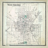 1873 Town Map of West Chester Chester County Pennsylvania