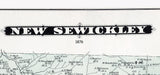 1876 Map of New Sewickley Township Beaver County Pennsylvania