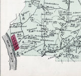 1876 Map of New Sewickley Township Beaver County Pennsylvania