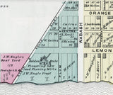 1876 Town Map of Industry Beaver County Pennsylvania