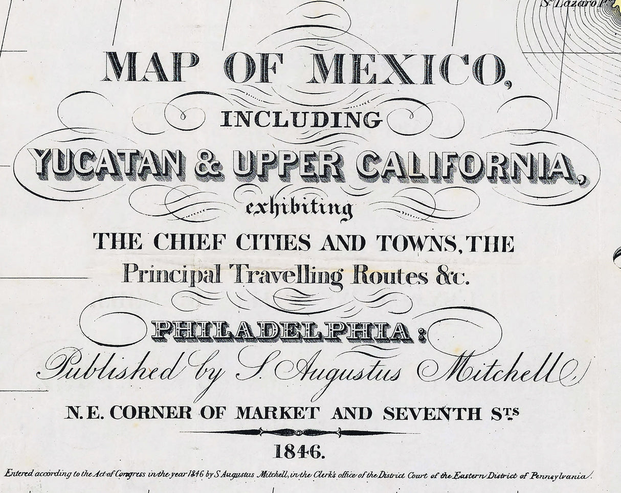 1846 Map of Mexico