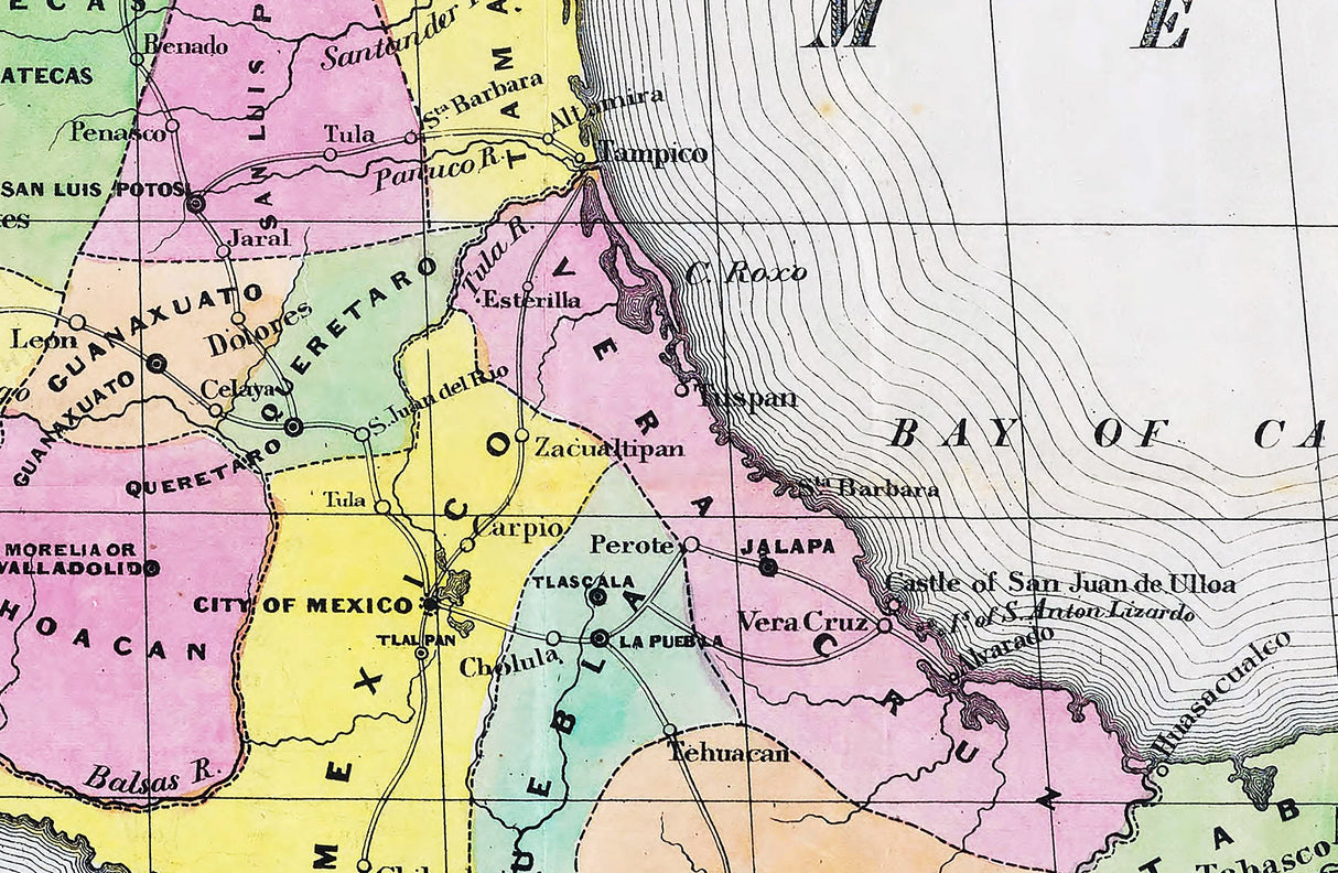 1846 Map of Mexico