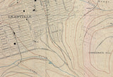 1910 Map of Leadville Lake County Colorado