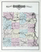 1878 Map of Houston County Minnesota