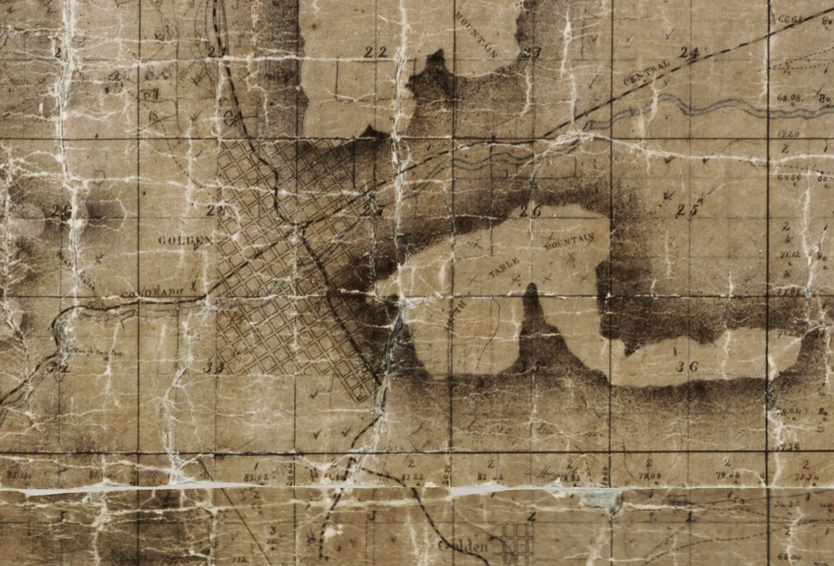 1879 Map of Jefferson County Colorado