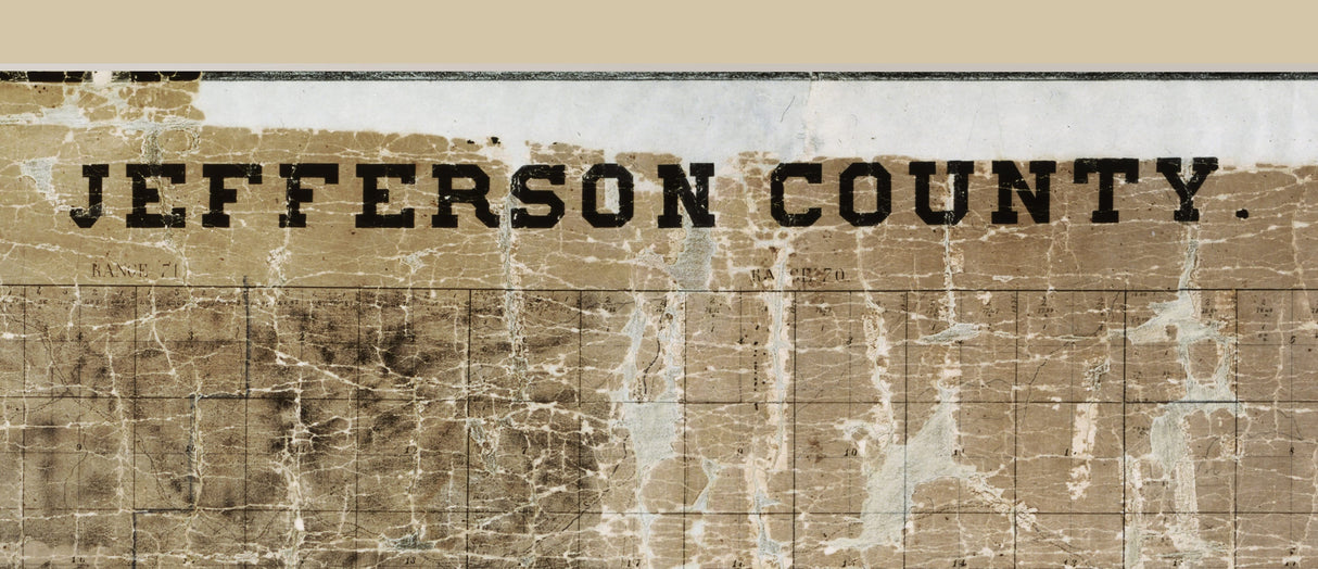 1879 Map of Jefferson County Colorado