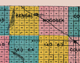 1907 Map of Stutsman County North Dakota