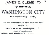 1891 Map of Washington DC District of Columbia