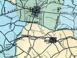 1891 Map of Washington DC District of Columbia
