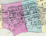 1877 Town Map of Maysville Mason County Kentucky