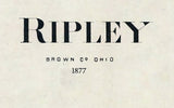 1877 Town Map of Ripley Brown County Ohio