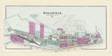 1877 Town Map of Wellsville Columbiana County Ohio
