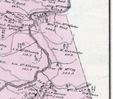1876 Map of Independence Township Beaver County Pennsylvania