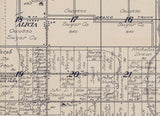 1916 Map of Albee Township Saginaw County Michigan