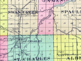 1916 Map of Saginaw County Michigan