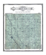 1916 Map of Birch Run Township Saginaw County Michigan