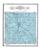 1916 Map of Bridgeport Township Saginaw County Michigan