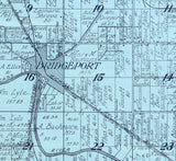 1916 Map of Bridgeport Township Saginaw County Michigan
