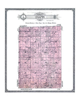 1916 Map of Chapin Township Saginaw County Michigan