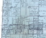 1916 Map of Jonesfield Township Saginaw County Michigan