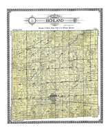 1916 Map of Richland Township Saginaw County Michigan