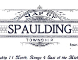 1916 Map of Spaulding Township Saginaw County Michigan