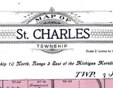 1916 Map of St Charles Township Saginaw County Michigan