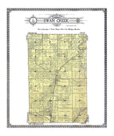 1916 Map of Swan Creek Township Saginaw County Michigan